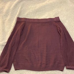 NY and co. Off shoulder knit sweater. Barely used/like new.